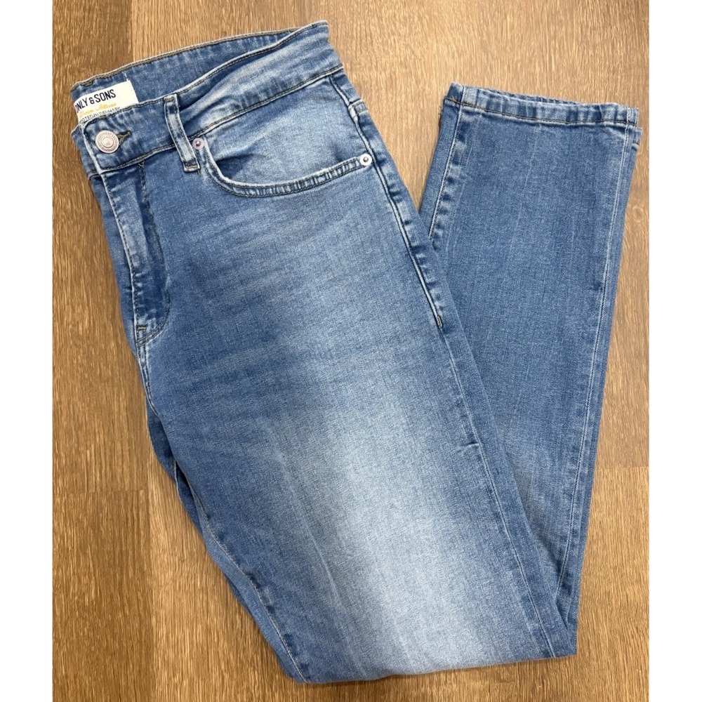 Only & Sons Weft Regular Jeans Men's Size 32 Medium Wash Skinny